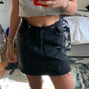 Black denim skirt URBAN OUTFITTERS